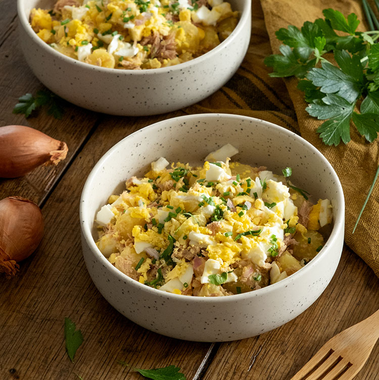 Salade de pommes de terre thon